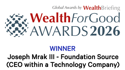 WealthForGood Awards 2026 - Winner - Joseph Mrak III - CEO within a Technology Company